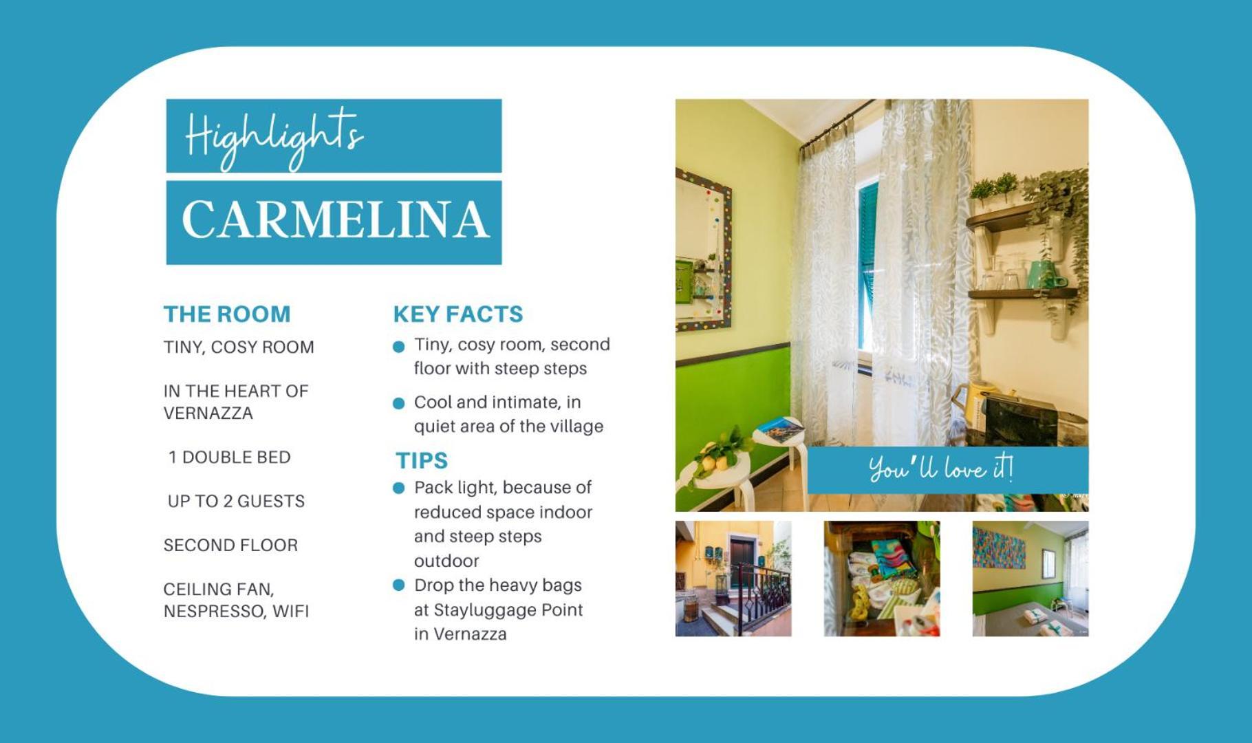 Carmelina Room Vernazza Bagian luar foto